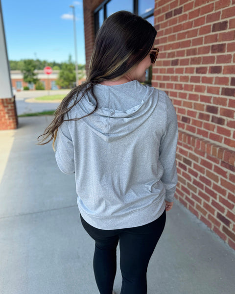 Dana Soft Athletic Hoodie in H. Grey