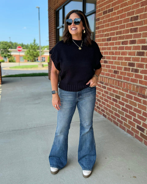 Layla Black Banded Sweater