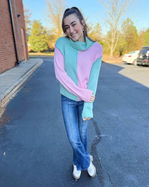 Waverly Sweater in Mint FINAL SALE