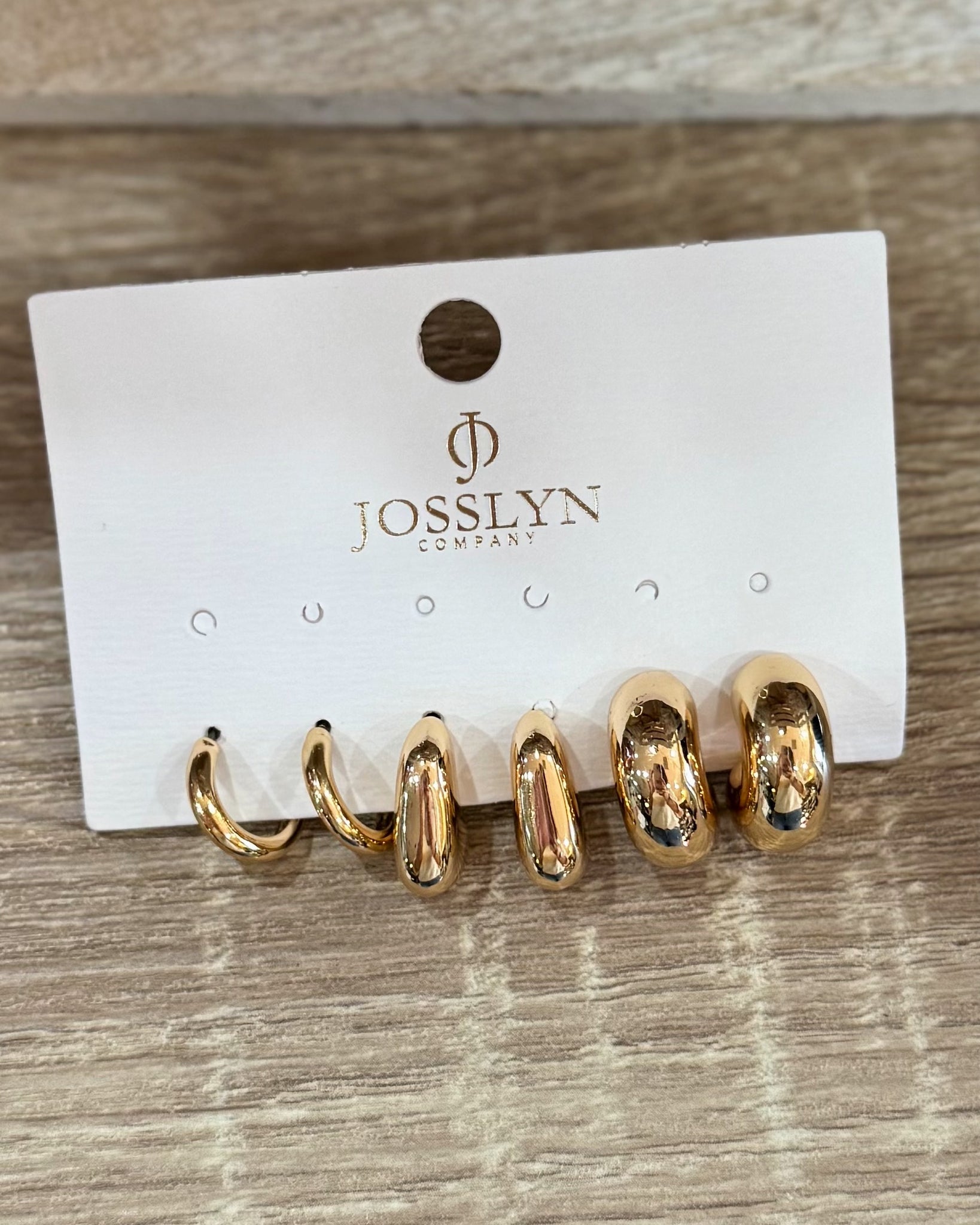 Bubble Hoop Huggie Trio Earrings