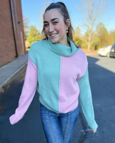 Waverly Sweater in Mint FINAL SALE