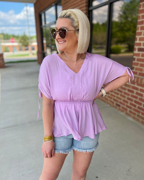 Eden Blouse in Lilac
