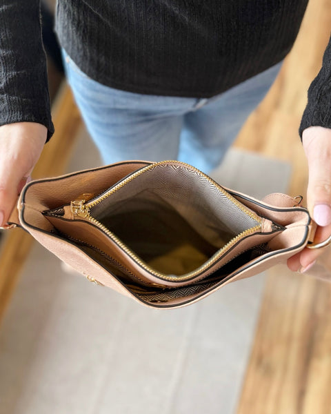 Emma Crossbody Bag in Light Pink