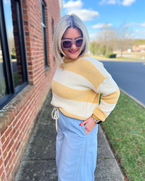 Meredith Sweater in Yellow FINAL SALE