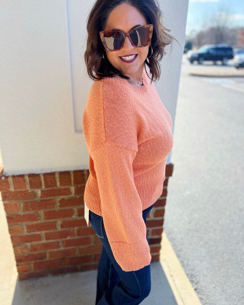 Connie Sweater in Tangerine