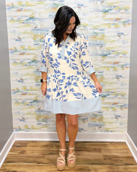 Emery Dress in Blue