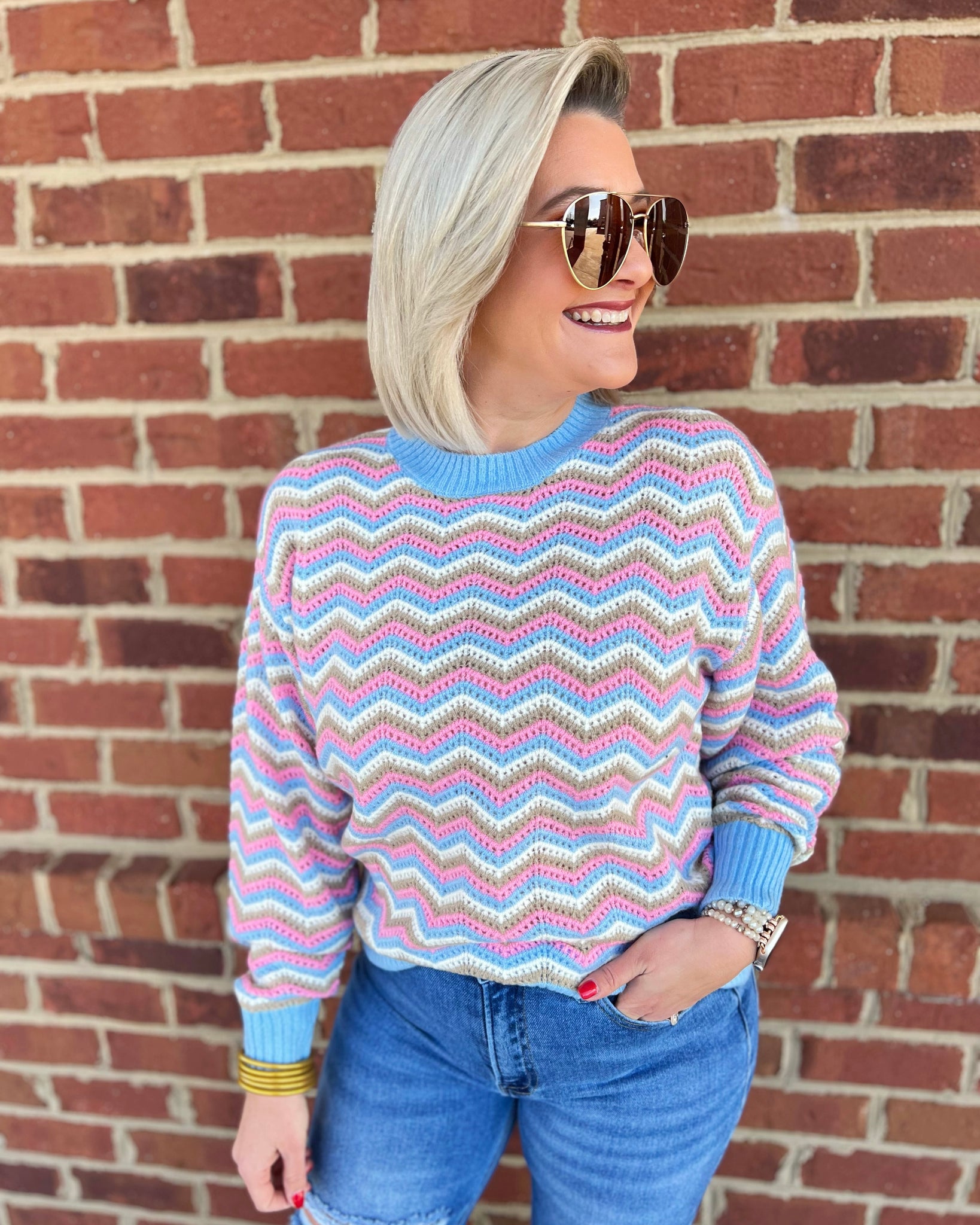 Aryn Multi Color Sweater FINAL SALE