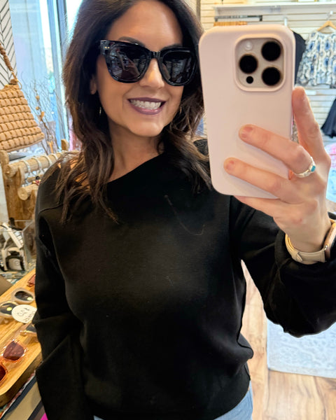 I-SEA Andi Sunglasses in Black/Smoke