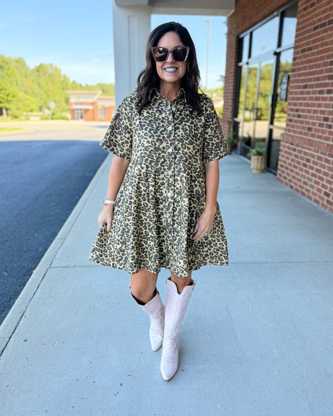 Natalia Dress in Taupe