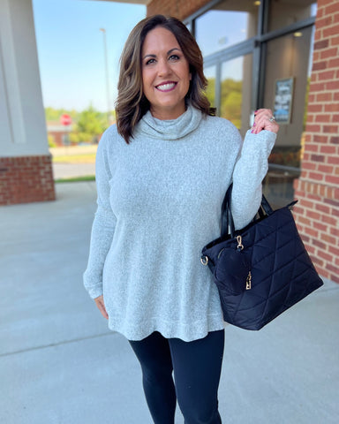 Becca Brushed Knit Sweater in Sage