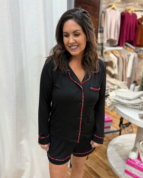 Courtney Pajama Set in Black