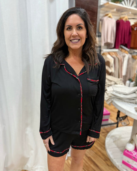 Courtney Pajama Set in Black