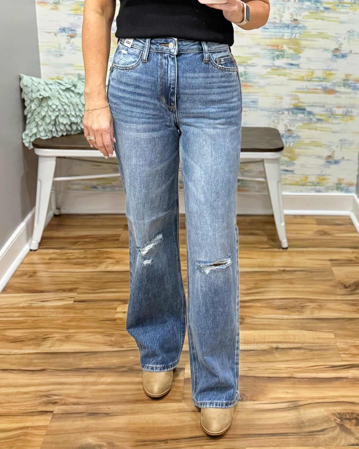 Judy Blue Brenda Straight Leg Jeans.