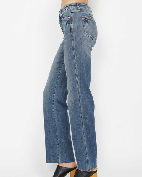 Judy Blue REG/CURVY Mid Rise Tummy Control Vintage Straight Jeans