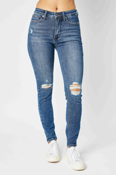 Judy Blue REG/CURVY Mid Rise Tummy Control Skinny Jeans