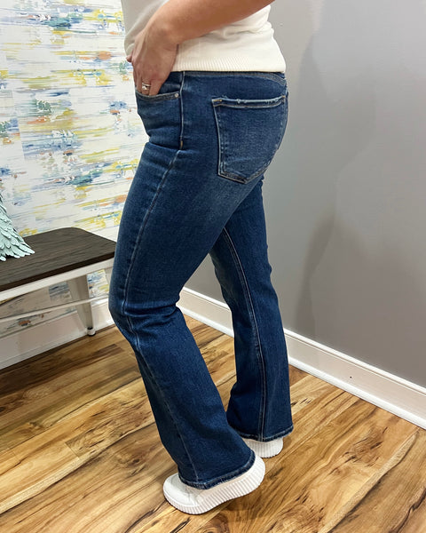 Risen REG/CURVY Mid Rise Relaxed Bootcut Jeans FINAL SALE