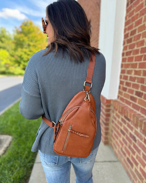 Nikki Sling Bag in Brown