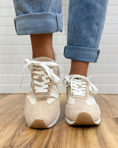 Corkys Jet Lag Sneaker in Sand