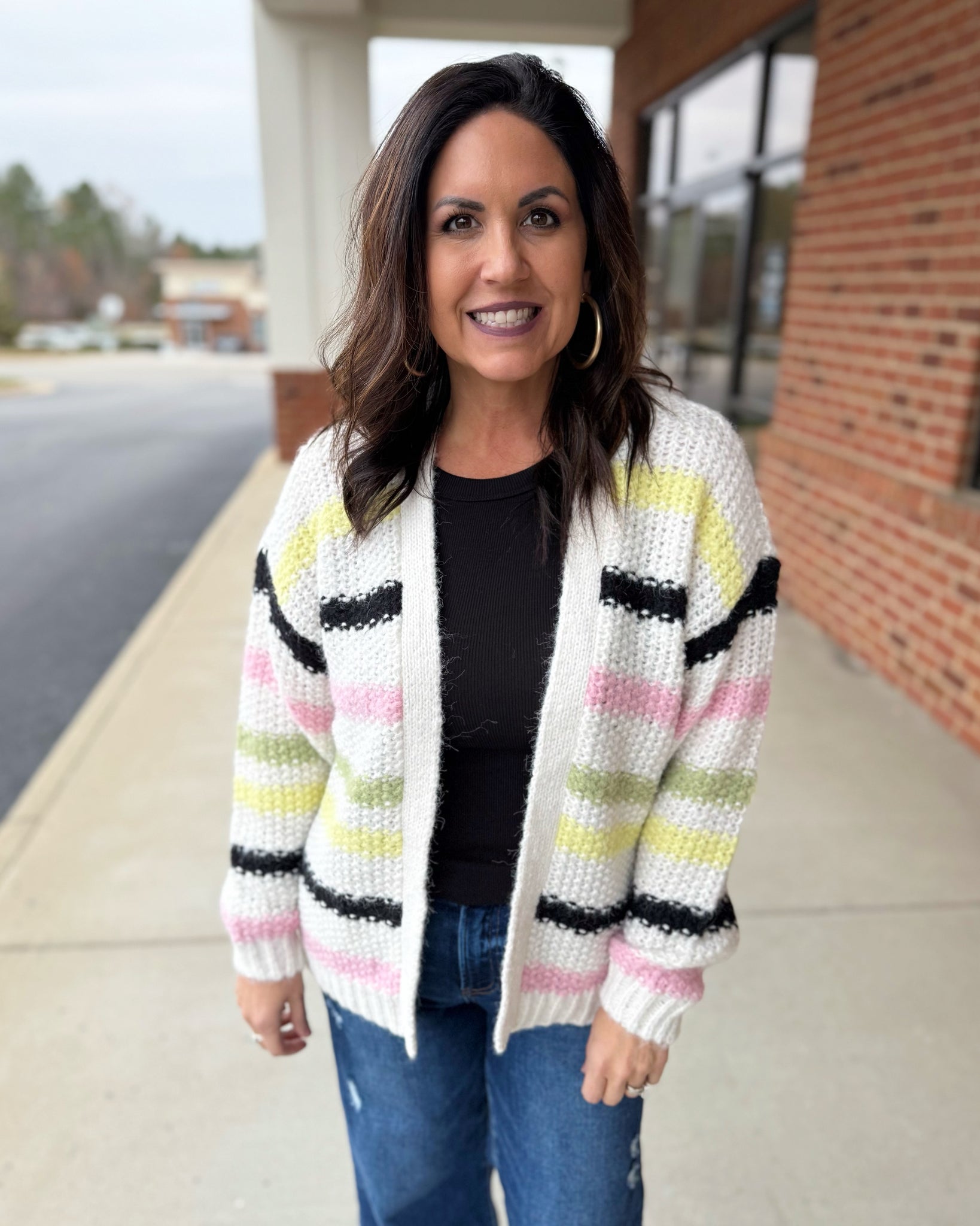 Austin Stripe Cardigan Sweater FINAL SALE