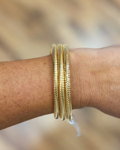 Gold Multi Layer Flexy Bracelet