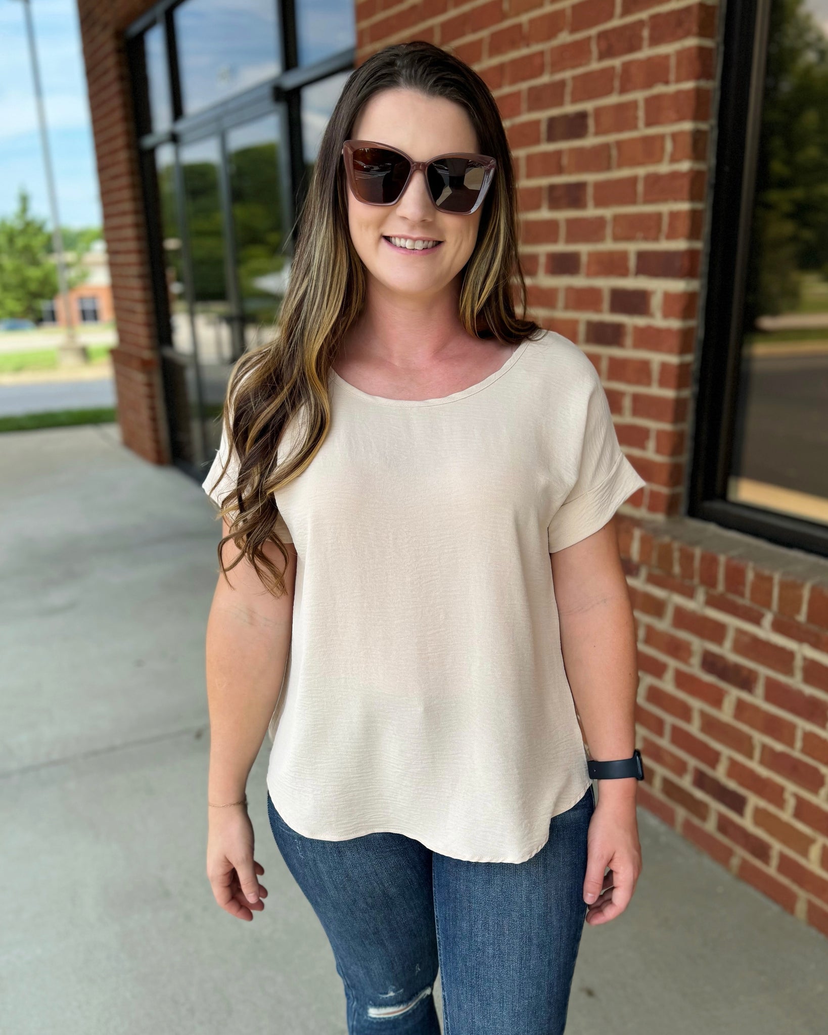 Rylee Blouse in Oatmeal