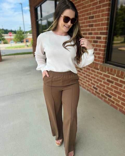 Jesse High Waisted Bottoms in Espresso