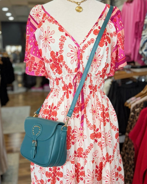 Athens Crossbody Bag in Ocean Blue