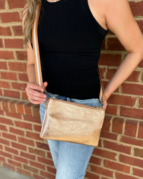 Izzy Crossbody in Penny w/ Guitar Strap