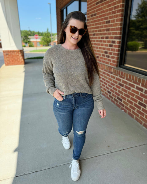 Ollie Soft Sweater in Taupe