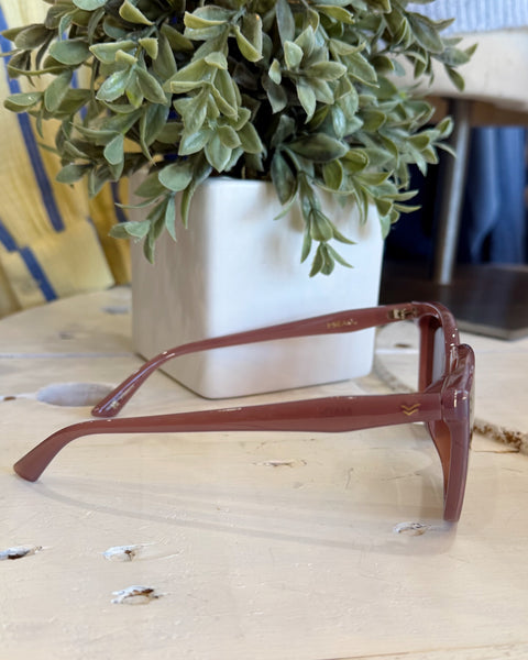 I-SEA Madi Sunglasses in Dusty Rose/Plum