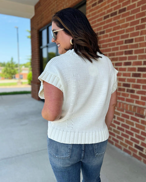 Layla Ivory Banded Sweater