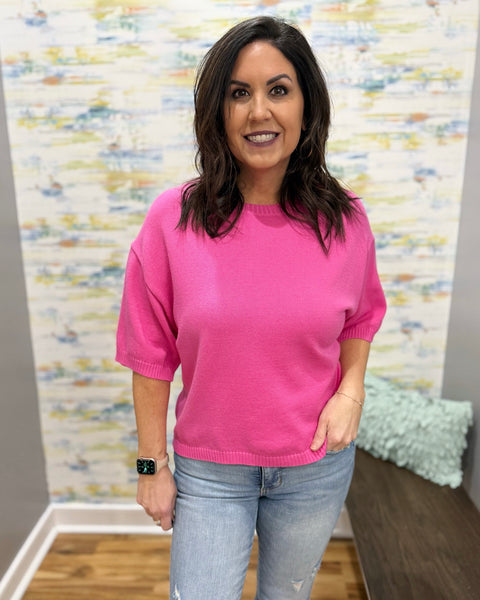 Francis Sweater Top in Punch