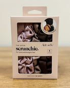 satin hair scrunchies.