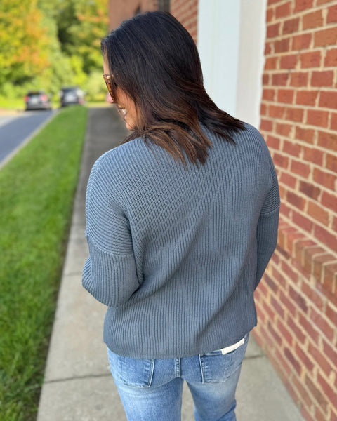 Delia Sweater in Slate