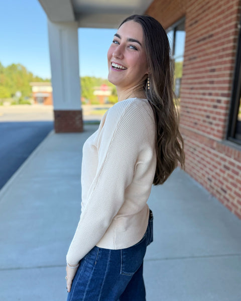Layla Sweater in Vanilla FINAL SALE