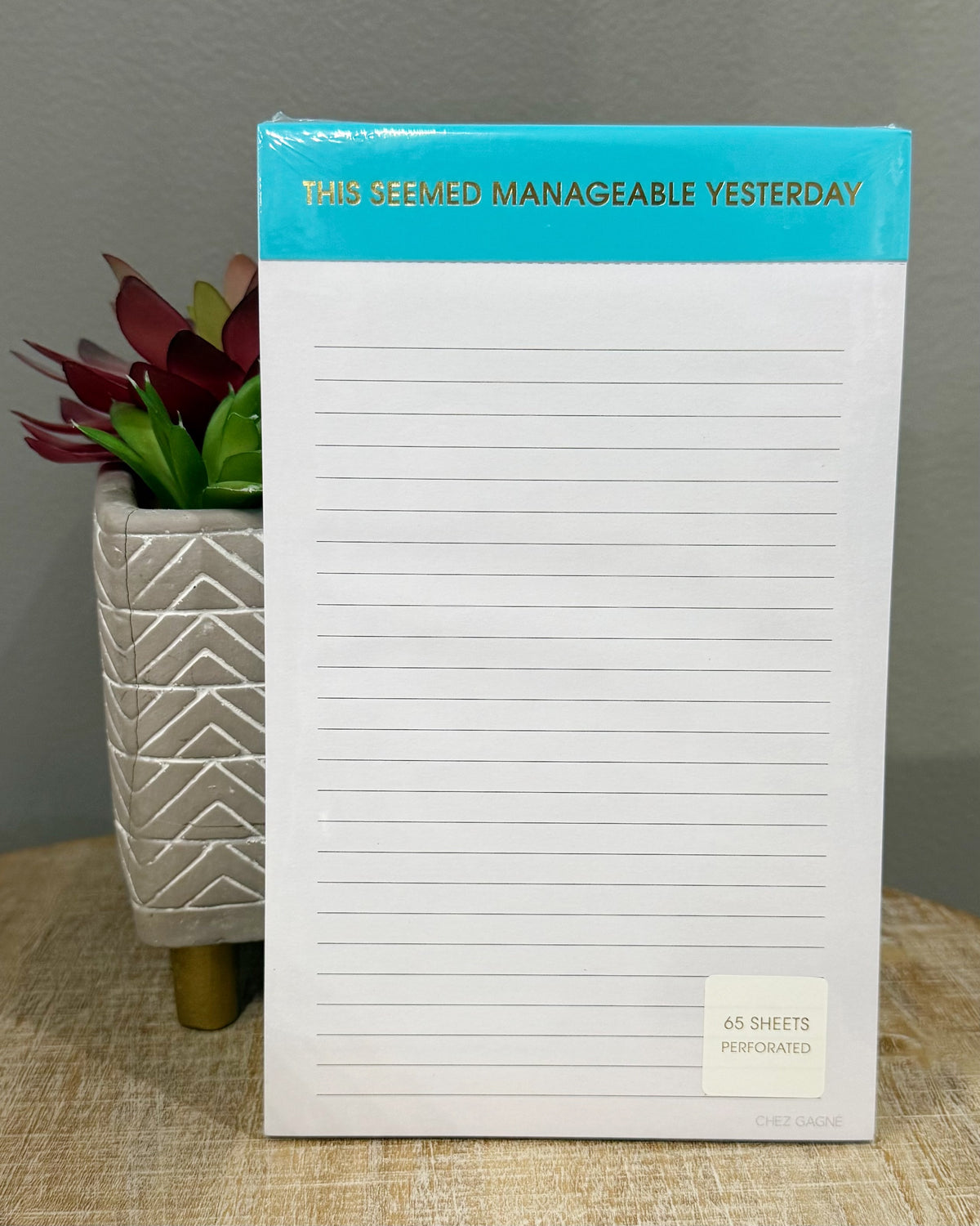 This Seemed Manageable Yesterday Notepad.