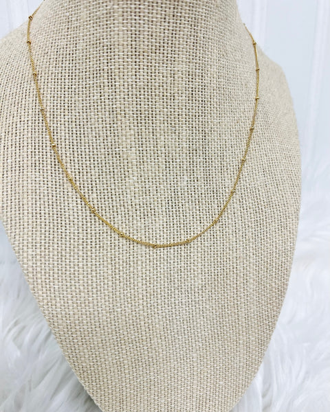 Satellite Chain Layering Necklace in Gold