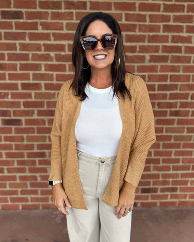 Maple Dolman Sleeve Cardigan in Dijon FINAL SALE