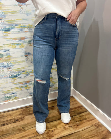 Judy Blue REG/CURVY Tummy Control Straight Jeans