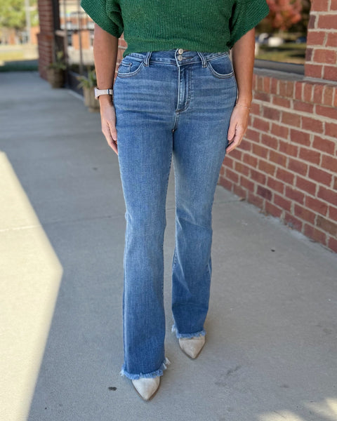 Judy Blue Double Button Bootcut Jeans