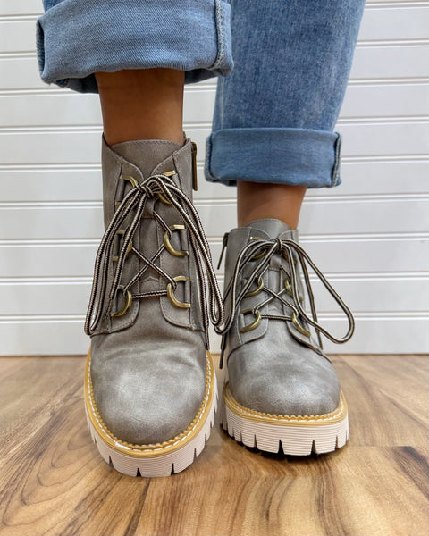 Corkys Trail Ride Boots in Light Grey