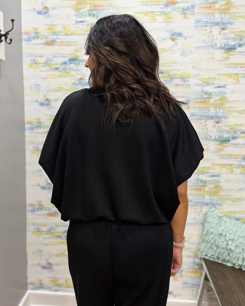 Gunner Scuba Top in Black