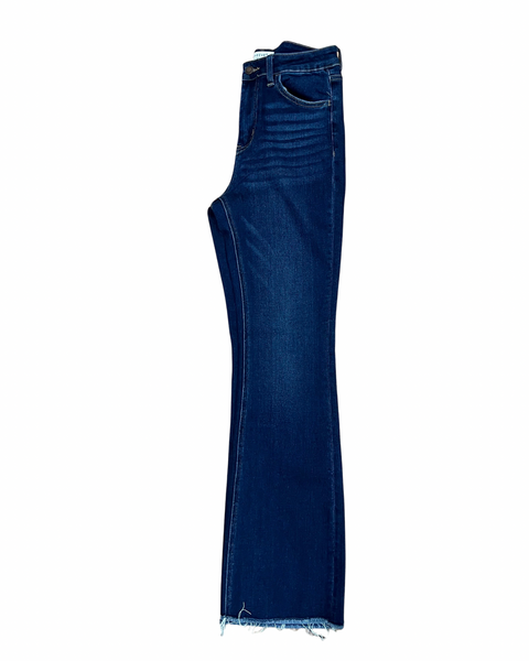 Lovervet REG/CURVY High Rise Raw Hem Bootcut Jeans FINAL SALE