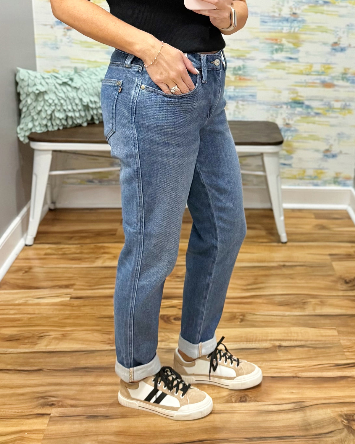 Judy Blue Billie Boyfriend Jeans.