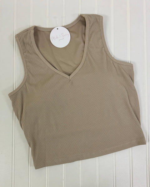 Tessa V-Neck Brami in Shell