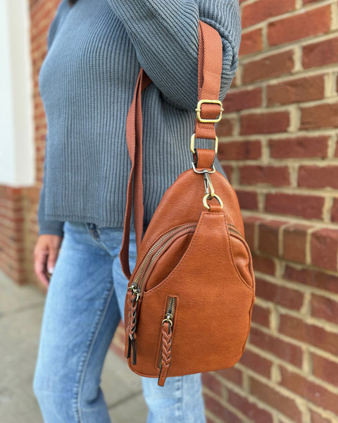 Nikki Sling Bag in Brown