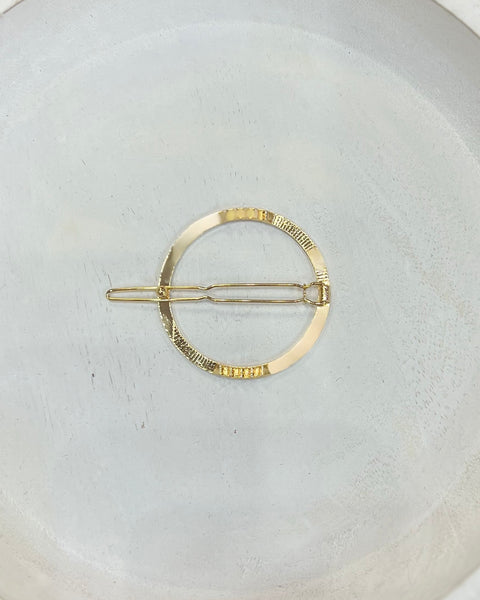 Gold Circle Hair Clip