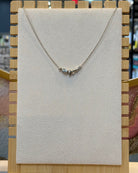 dainty silver nugget necklace