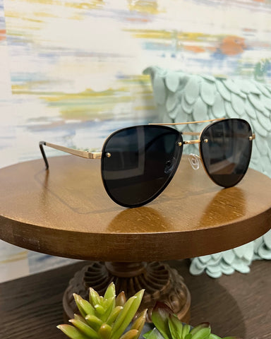 I-Sea River Sunglasses in Gold/Smoke