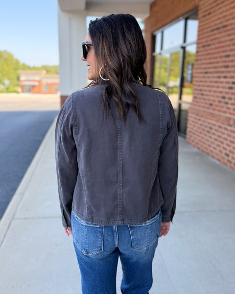 Leah Jacket in Charcoal